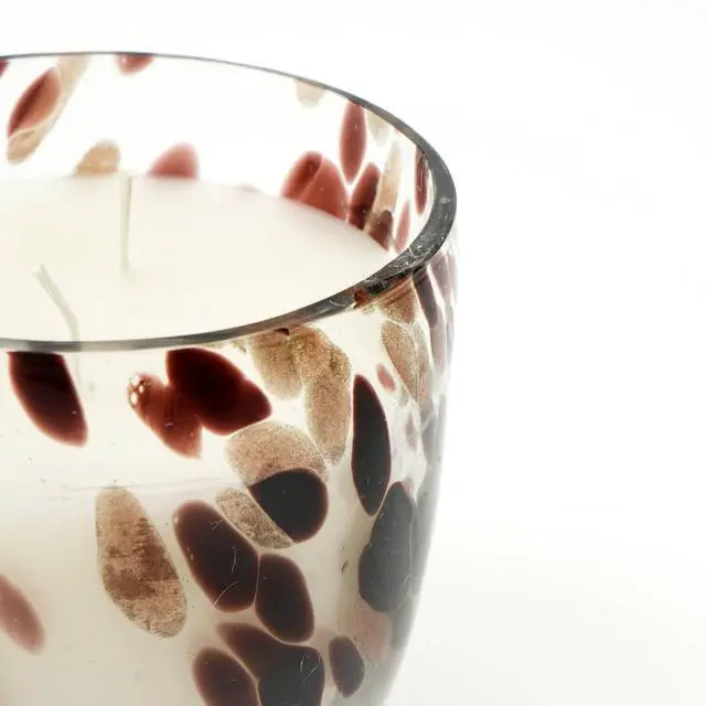 Alt view image 3 of 6 - ExpoBazaar Ethereal Splutter Glass Scented Wax Candle | Elegant & Aromatic Candle for Home & Office | Long-Lasting Burn & Soothing Fragrance | Perfect for Relaxation, Décor & Gifting