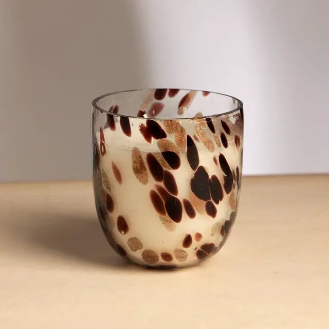Main image of ExpoBazaar Ethereal Splutter Glass Scented Wax Candle | Elegant & Aromatic Candle for Home & Office | Long-Lasting Burn & Soothing Fragrance | Perfect for Relaxation, Décor & Gifting