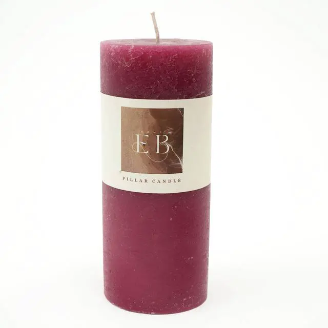 Alt view image 2 of 6 - ExpoBazaar Rustic Pillar Candle (3" x 7") | Elegant & Long-Lasting Wax Candle for Home Décor | Warm Glow for Relaxation, Celebrations & Everyday Use | Perfect for Centerpieces, Lanterns & Gifting
