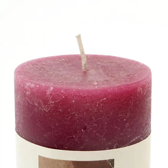 Alt view image 6 of 6 - ExpoBazaar Rustic Pillar Candle (3" x 7") | Elegant & Long-Lasting Wax Candle for Home Décor | Warm Glow for Relaxation, Celebrations & Everyday Use | Perfect for Centerpieces, Lanterns & Gifting