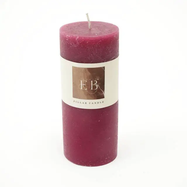 Alt view image 4 of 6 - ExpoBazaar Rustic Pillar Candle (3" x 7") | Elegant & Long-Lasting Wax Candle for Home Décor | Warm Glow for Relaxation, Celebrations & Everyday Use | Perfect for Centerpieces, Lanterns & Gifting