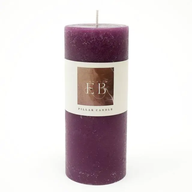 Alt view image 4 of 6 - ExpoBazaar Rustic Pillar Candle (3" x 7") | Elegant & Long-Lasting Wax Candle for Home Décor | Warm Glow for Relaxation, Celebrations & Everyday Use | Perfect for Centerpieces, Lanterns & Gifting
