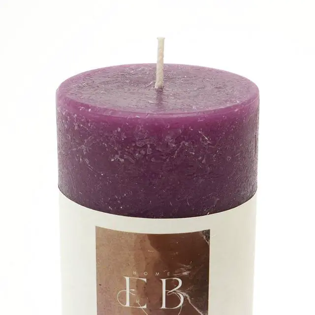 Alt view image 5 of 6 - ExpoBazaar Rustic Pillar Candle (3" x 7") | Elegant & Long-Lasting Wax Candle for Home Décor | Warm Glow for Relaxation, Celebrations & Everyday Use | Perfect for Centerpieces, Lanterns & Gifting