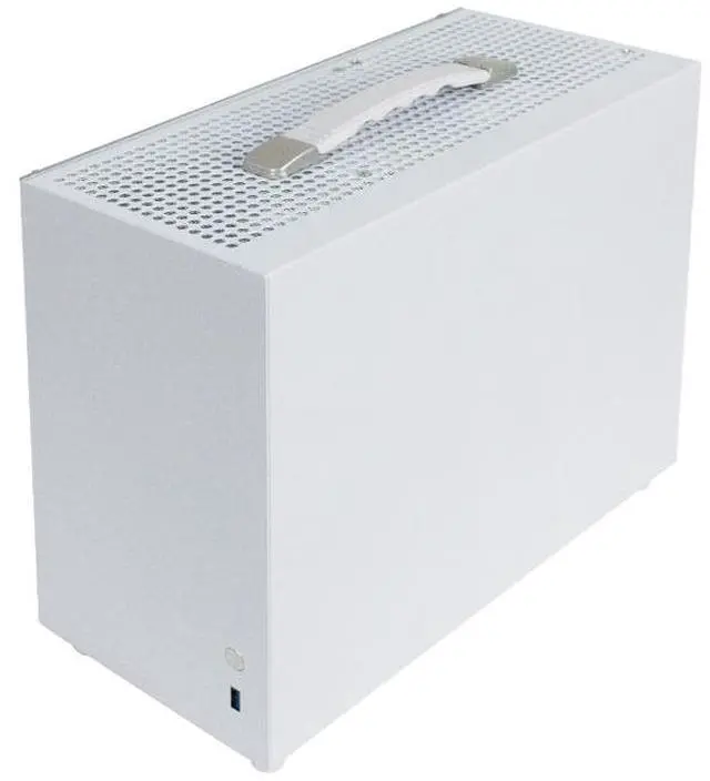 Alt view image 6 of 7 - Gintol A600 micro atx case/mini itx case computer case small chassis , portable, side-transparent glass, supports ATX power supply, 328mm graphics card length limit, desktop computer pc case shell