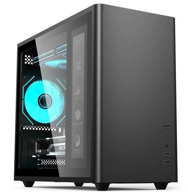 Alt view image 6 of 7 - Gintol SOEYI U350 PRO micro atx case/mini itx case computer case small chassis pc supports 240 water cooling radiator chassis desktop computer case host chassis