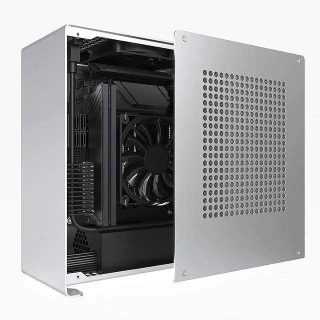Alt view image 4 of 7 - Gintol zzaw A1P all aluminum alloy mini itx case computer case pc casechassis FLEX (small 1U) power supply for home office mini portable HTPC computer host small chassis 5.8L