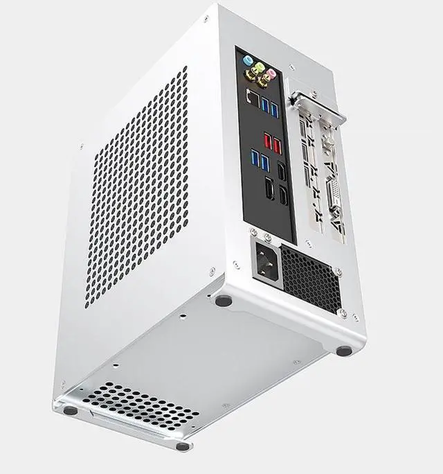 Alt view image 6 of 7 - Gintol zzaw A1P all aluminum alloy mini itx case computer case pc casechassis FLEX (small 1U) power supply for home office mini portable HTPC computer host small chassis 5.8L