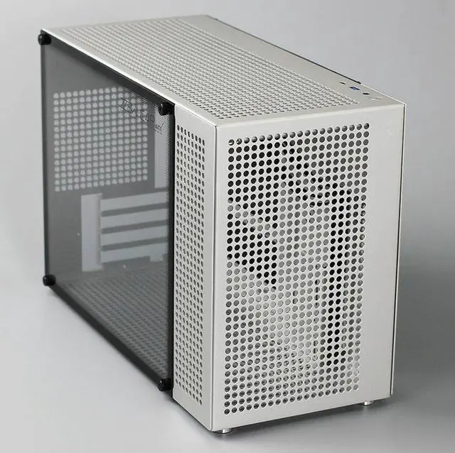 Main image of Gintol zzaw C4P all aluminum alloy MATX motherboard small computer case ATX power supply 360 water-cooled gaming computer host desktop case shell