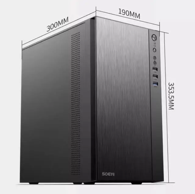 Alt view image 2 of 6 - M1 desktop computer matx case mini small-sized portable host case for home, business, and office computer cases