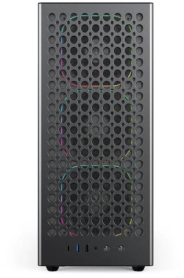 Alt view image 3 of 5 - CH8+8N desktop micro atx case large board white main chassis side transparent home office business computer chassis