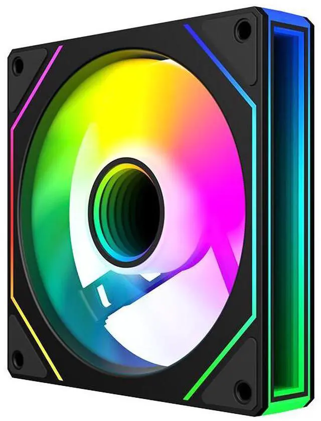 Alt view image 3 of 4 - Prism 4th Generation PRO MAX Chassis Fan 12CM Computer Mainframe Cooling ARGB Aura Sync Desktop Computer Chassis Fan case fans *3 pcs