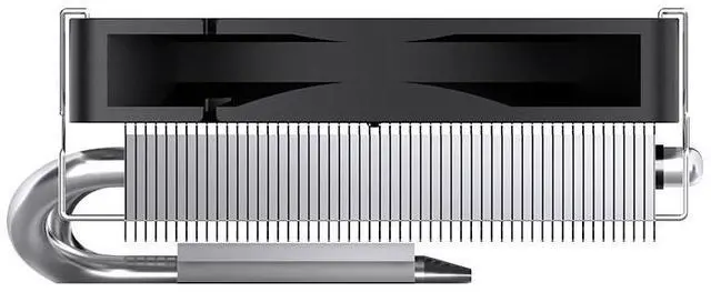 Alt view image 3 of 6 - HP400S down-pressing radiator CPU fan ITX mini 4 heat pipe desktop computer mini wind cooling silent PWM intelligent temperature control 1700/AMD HP400S black four heat pipe 36.7 height