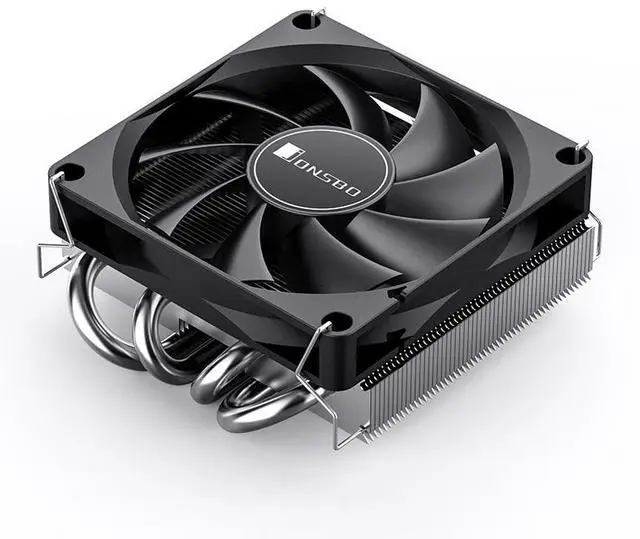 Main image of HP400S down-pressing radiator CPU fan ITX mini 4 heat pipe desktop computer mini wind cooling silent PWM intelligent temperature control 1700/AMD HP400S black four heat pipe 36.7 height
