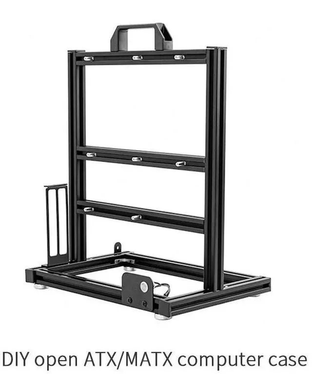 Main image of Gintol diy open  frame air micro atx pc case ATX/ITX Computer case supports ATX power supply, creative personality, desktop computer assembly, computer host DIY case hardware testing platform