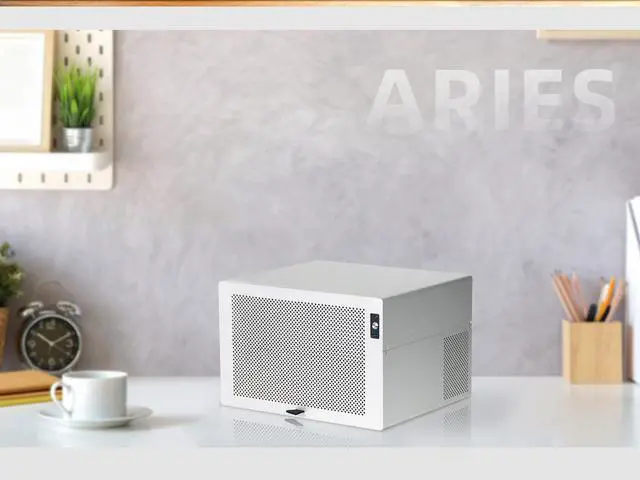 Alt view image 2 of 4 - Aries 8-bay NAS Pc Case computer Case chassis with all aluminum alloy shell, ATX motherboard, SFX power supply, Feiniu black group network storage, server computer, NAS chassis