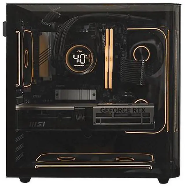 Alt view image 4 of 7 - GINTOL CH3+ ATX/micro Atx/ITX /ATX Mid-Tower PC Gaming Case Desktop Computer Host Computer Case, Side View Sea View Room, 240 Water-cooled Computer Pc Case