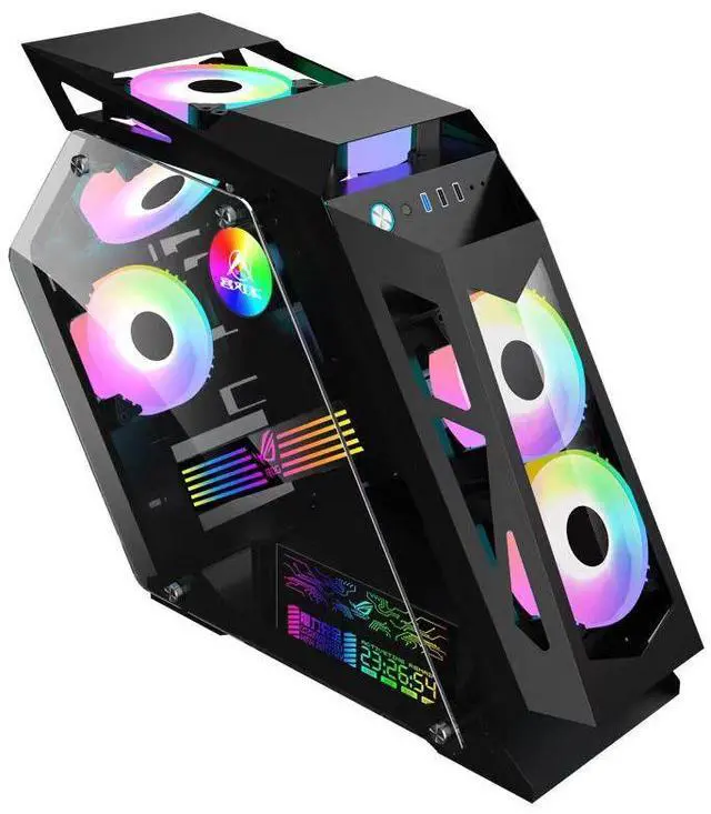 Main image of High end irregular game water-cooled computer case, e-sports computer case, internet cafe DIY computer desktop computer case