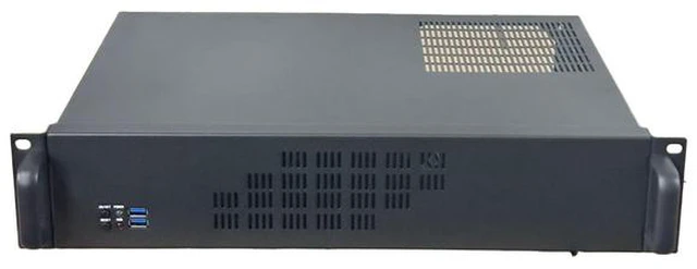 Main image of 19 inch standard rack mounted 2U server chassis Case industrial control computer case with silent, dust-proof, ultra short 300mm depth monitoring horizontal computer server case shell computer case