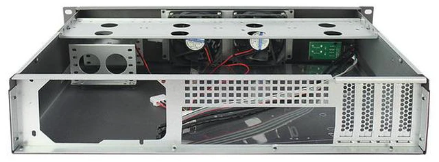 Alt view image 4 of 6 - 19 inch standard rack mounted 2U server chassis Case industrial control computer case with silent, dust-proof, ultra short 300mm depth monitoring horizontal computer server case shell computer case