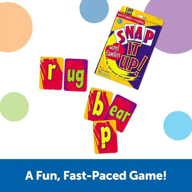 Alt view image 2 of 6 - Learning Resources Snap It Up! Phonics & Reading Card Game - Sight Words Flash Cards, Phonics Family Board , ABC Classroom Must Haves, Toddler Activities, Homeschool Supplies, Montessori