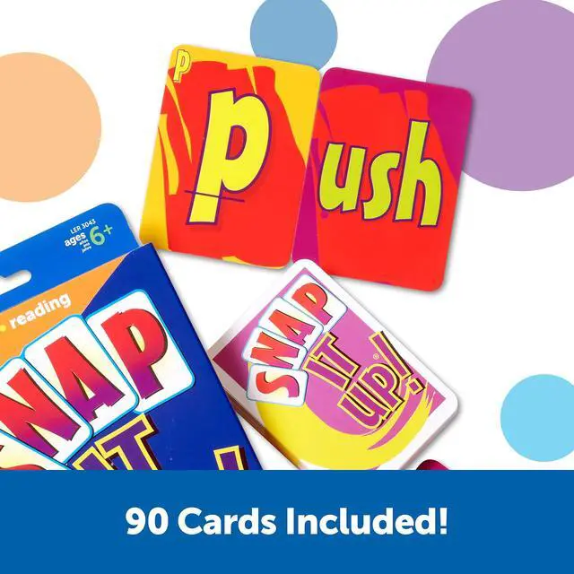 Alt view image 4 of 6 - Learning Resources Snap It Up! Phonics & Reading Card Game - Sight Words Flash Cards, Phonics Family Board , ABC Classroom Must Haves, Toddler Activities, Homeschool Supplies, Montessori
