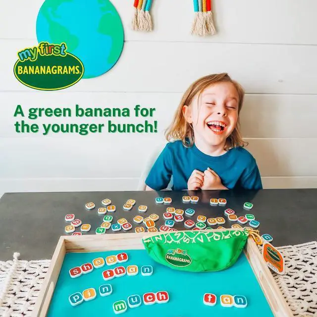 Alt view image 9 of 14 - My First Bananagrams Multi Award Winning Kid's Spelling Game Board Game BNAMFB001