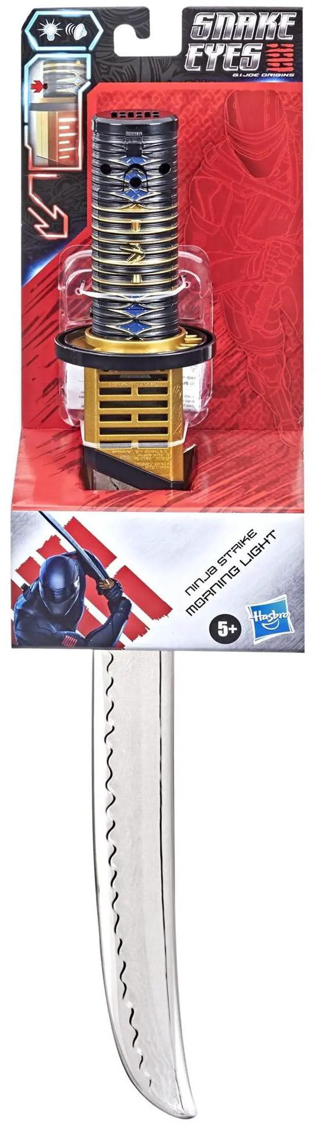 Alt view image 3 of 7 - Hasbro Snake Eyes: G.I. Joe Origins Ninja Strike Morning Light Electronic Sword for Kids Roleplay, Toys for Kids Ages 5 and Up
