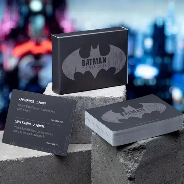 Alt view image 3 of 3 - Paladone Batman Trivia Quiz with 100 Questions, Officially Licensed DC Comics Merchandise