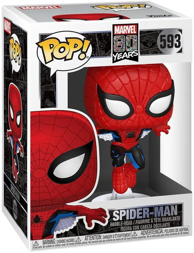 Alt view image 2 of 8 - Marvel Spider-Man Bobblehead 80 Years Pop! Vinyl Figure