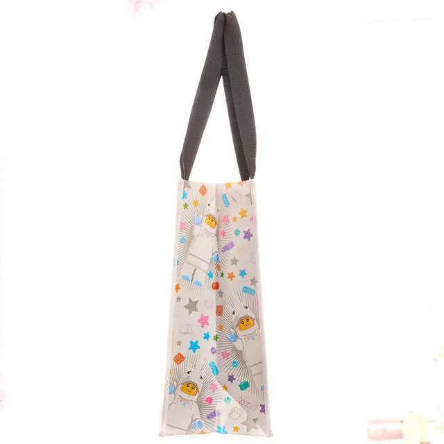 Alt view image 3 of 3 - LEGO TOTE BAG Reusable Gift Bag with Handles - Perfect and Toy organization, Grocery Shopping, Birthday Gift, Party Bag, Unicorn Girl