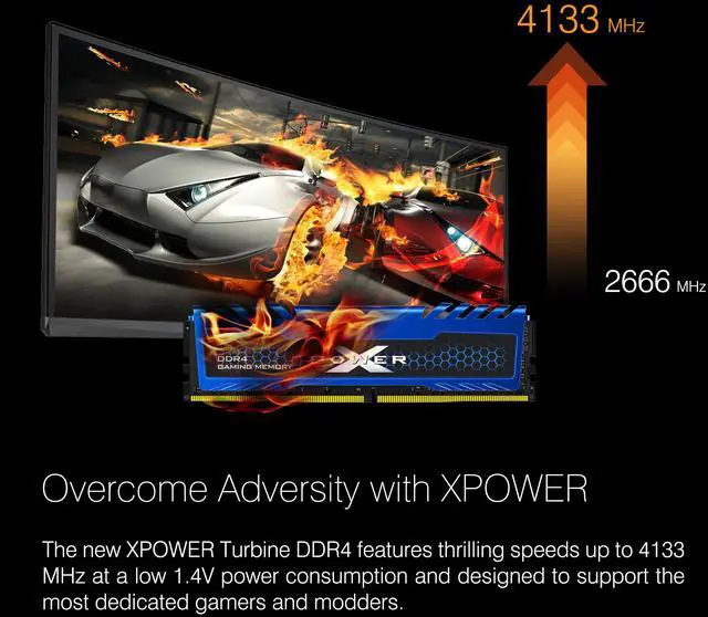 Alt view image 2 of 5 - Silicon Power 32GB (2 x 16GB) DDR4 3200 (PC4 25600) 288-Pin XPOWER Turbine DDR4 DRAM Desktop Memory Model SP032GXLZU320FD