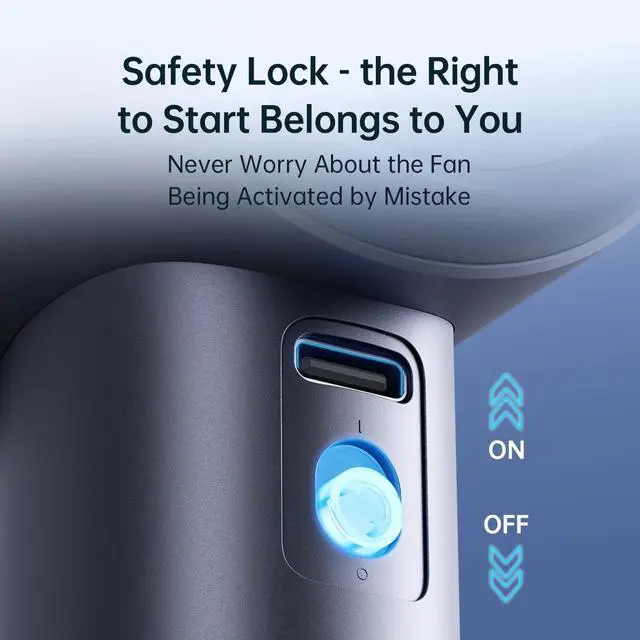 Alt view image 4 of 7 - JISULIFE Handheld Fan: USB Rechargeable Fan with 5000mAh Battery, 3-15 Hours of Cooling Time, 1-100 Adjustable Speeds, Brushless Motor, Digital Display, Ideal Gift for Camping/Outdoor Use