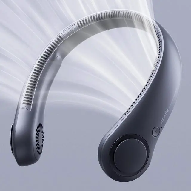 Main image of JISULIFE Neck Fan5-Speed Rechargeable 4000mAh, Adjustable Wearable Cooler for Indoor/Outdoor