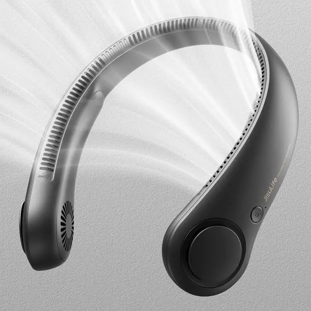 Main image of JISULIFE Neck Fan5-Speed Rechargeable 4000mAh, Adjustable Wearable Cooler for Indoor/Outdoor