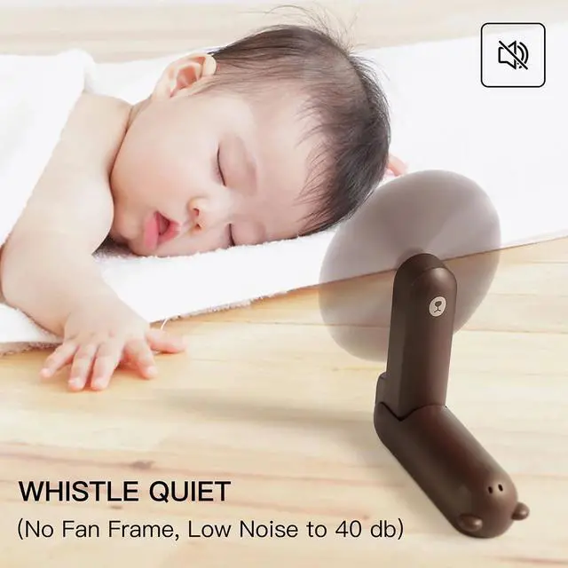 Alt view image 4 of 6 - JISULIFE Portable Fan, Foldable Pocket Fan with 4500 mAh Battery, Flashlight, 3 Speeds for Travel