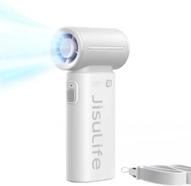 Main image of JISULIFE Portable Handheld Fan, 40000 RPM Turbo Fan, 12H Battery Life, 5-Speed, 3600mAh USB Rechargeable, Mini Pocket Design, Gift for Women Men, Travel Outdoor Use
