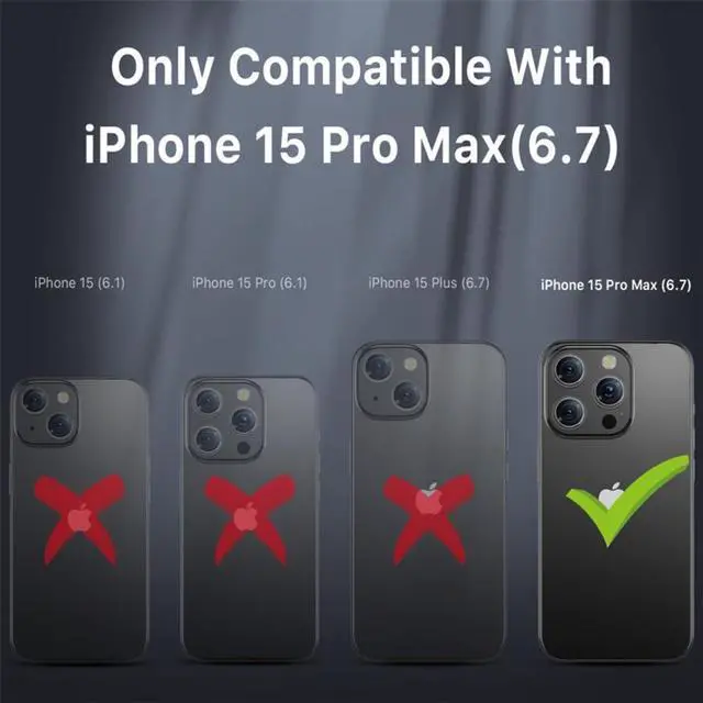 Alt view image 2 of 6 - MYBAT PRO Maverick Series Rogue Edition MagSafe Case for iPhone 15 Pro Max (6.7) Heavy Duty Protection Black
