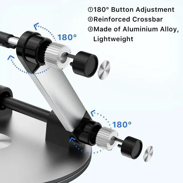 Alt view image 3 of 6 - MYBAT PRO Laptop Stand for Desk, Adjustable Computer Stand with 360° Rotating Base, Ergonomic Laptop Riser for Collaborative Work, Foldable Laptop Stand, fits for All 10-17.3" Laptops