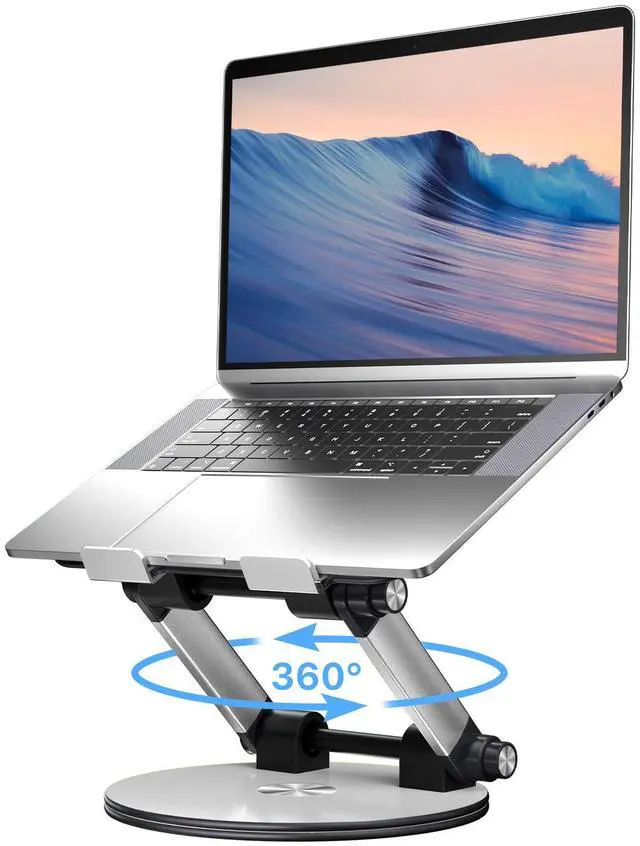 Main image of MYBAT PRO Laptop Stand for Desk, Adjustable Computer Stand with 360° Rotating Base, Ergonomic Laptop Riser for Collaborative Work, Foldable Laptop Stand, fits for All 10-17.3" Laptops