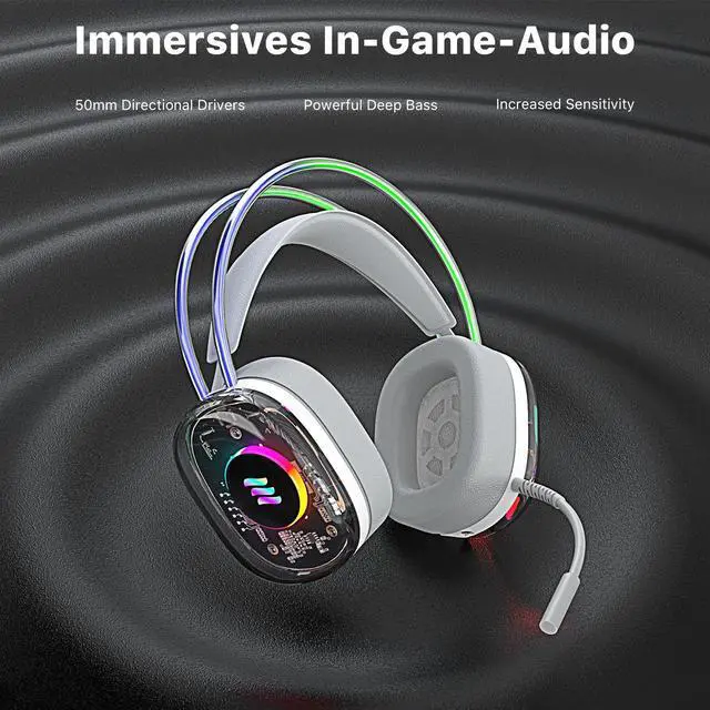 Alt view image 6 of 7 - Echelon Wired Headphones, Gaming Headset with Microphone and Volume Control, On-Ear Headphones Corded Stereo USB-C Plug Headset for Smartphones Laptop Computer PC Tablets Grey