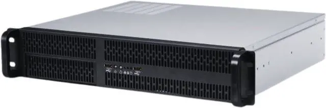 Main image of RACKOWL 2U Server Case/ Rackmount Server Chassis, 4x 3.5"/2.5" HDD Bay, 1x 5.25" Device, Micro-ATX Motherboard Support ; Fans: Rear 2x 80mm, Size: 16.9"x3.5"x15.0"