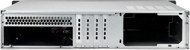 Alt view image 6 of 6 - RACKOWL 2U Server Case/ Rackmount Server Chassis, 4x 3.5"/2.5" HDD Bay, 1x 5.25" Device, Micro-ATX Motherboard Support ; Fans: Rear 2x 80mm, Size: 16.9"x3.5"x15.0"