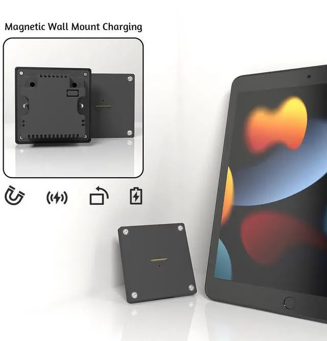 Alt view image 4 of 7 - Zilvex Wall Mounted iPad Stand for iPad 7/8/9th 10.2 Inch Tablet Case with Retail Packaging - Ideal Mounts & Holders Solution