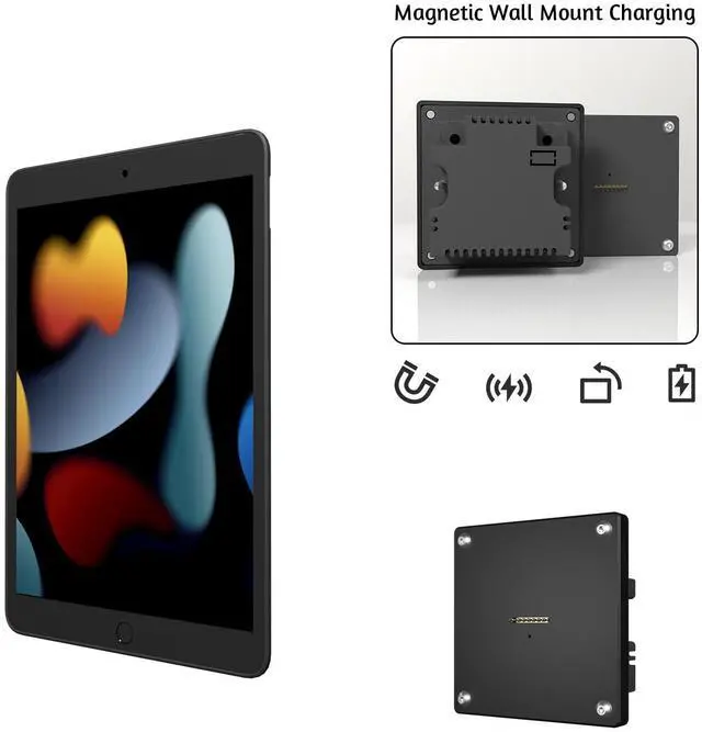 Alt view image 6 of 7 - Zilvex Wall Mounted iPad Stand for iPad 7/8/9th 10.2 Inch Tablet Case with Retail Packaging - Ideal Mounts & Holders Solution