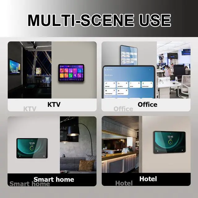 Alt view image 4 of 6 - Zilvex Magnetic Wall-Mount Wireless Charging Case & Stand Combo for Samsung Galaxy Tab A9 Plus - 11 in Sleek Space-Saving Design with Military-Grade Protection and Fast 15W Type-C Power Delivery