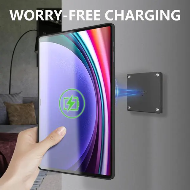Main image of Zilvex Magnetic Wireless Charging Dock for Samsung Galaxy Tab S9 Ultra  Wall-Mounted Stand with Protective Case