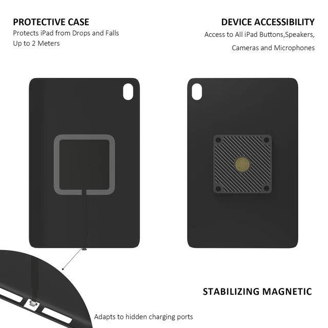 Alt view image 7 of 7 - Zilvex Samsung Galaxy Tab S11 11Inch Wall Mount Charger AC Magnetic Wireless Dock for Smart Home Control