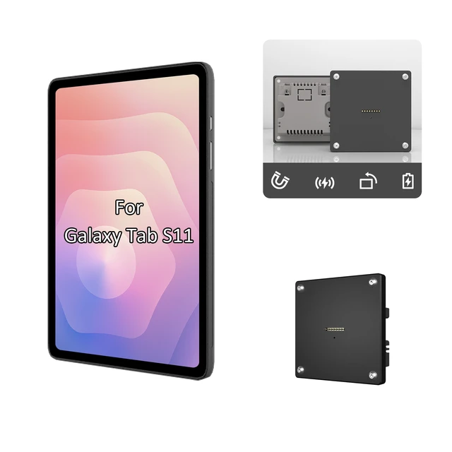 Alt view image 5 of 7 - Zilvex Samsung Galaxy Tab S11 11Inch Wall Mount Charger AC Magnetic Wireless Dock for Smart Home Control