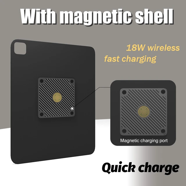 Alt view image 6 of 7 - Zilvex Xiaomi Pad 6/6Pro 11Inch Wall Mount Charging Station AC Magnetic Wireless Dock for Home and Commercial Applications