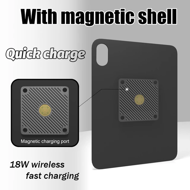 Alt view image 3 of 7 - Zilvex Redmi Pad 2 - 11Inch Wall Mount with Charging, Hardwired AC Magnetic Dock, In-Wall Tablet Charging Station